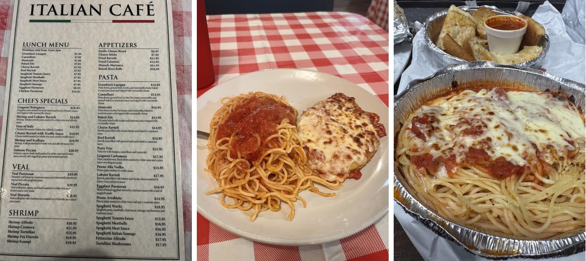 Italian Cafe Menu